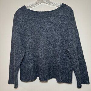 BR Banana Republic grey 51% wool cotton sweater long sleeve knit thick medium